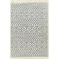 thumbnail image 1 of Momeni Boulder Hand Woven Wool and Cotton Geometric Blue Area Rug 3'6" X 5'6", 1 of 5