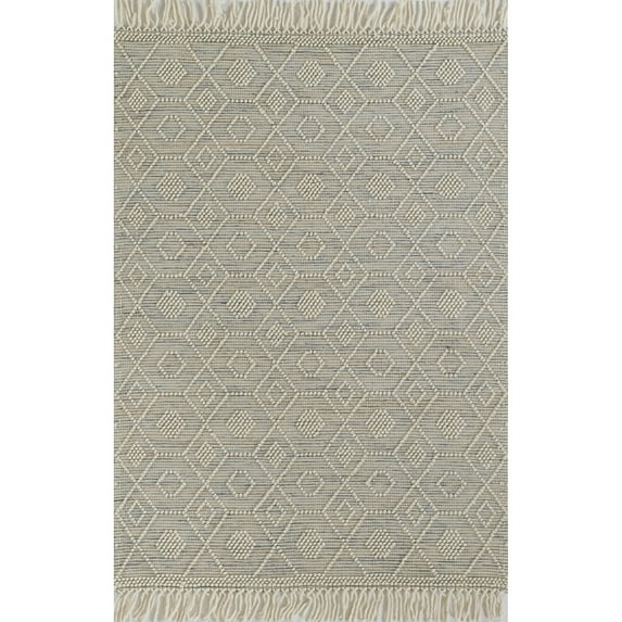 Momeni Boulder Hand Woven Wool and Cotton Geometric Multi Area Rug 2' X 3'