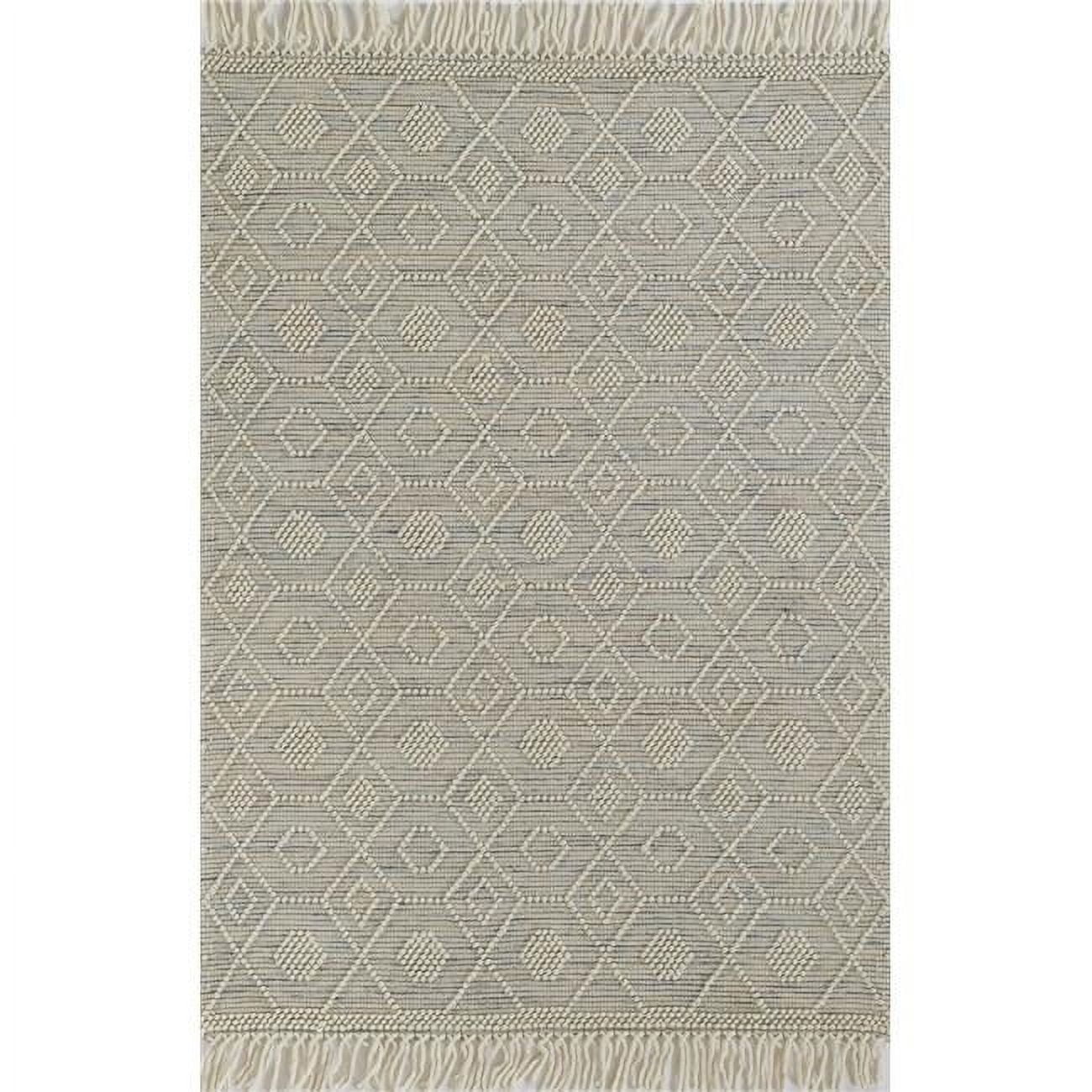 Luxe Multicolor Geometric Handwoven Wool Rug 8' x 10'