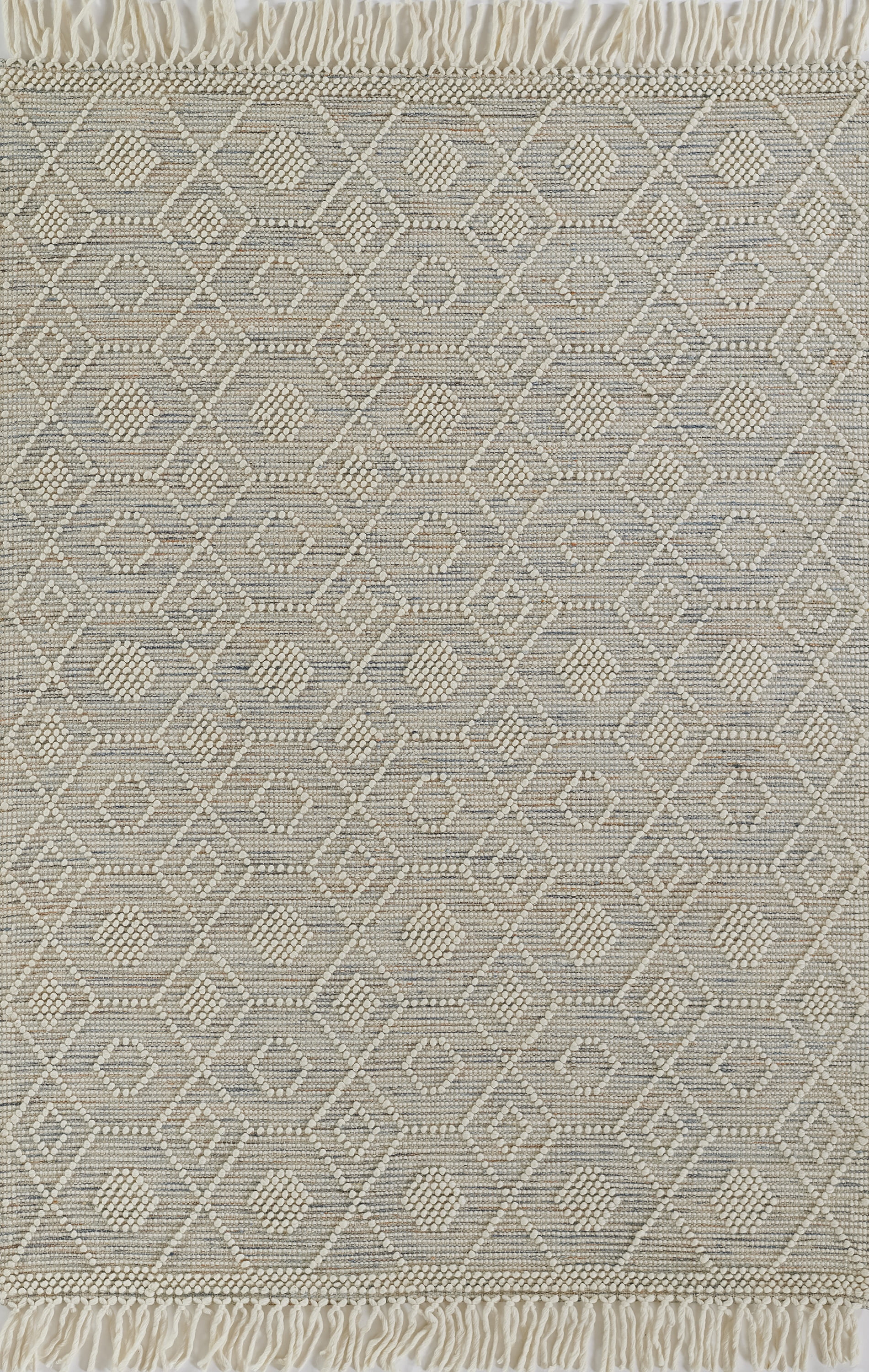 Handwoven Geometric Multi-Color Wool Rug - 9' x 12'