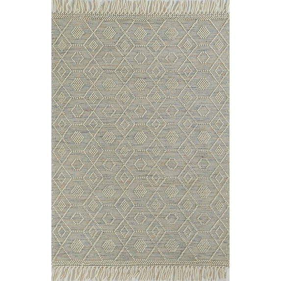 Momeni Boulder Hand Woven Wool and Cotton Geometric Multi Area Rug 9' X 12'