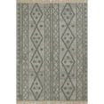 thumbnail image 1 of Momeni Bristol Hand Woven Wool and Cotton Geometric Grey Area Rug 5' X 8', 1 of 12