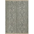 thumbnail image 1 of Momeni Bristol Hand Woven Wool and Cotton Geometric Grey Area Rug 9' X 12', 1 of 12