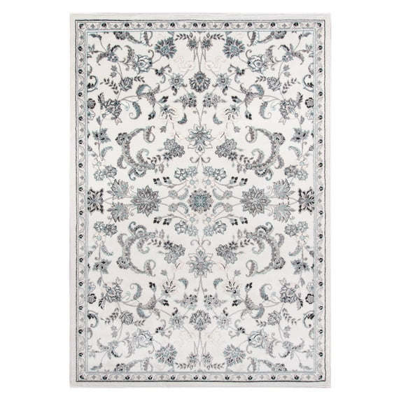 Momeni Brooklyn Heights Polyester and Polypropylene Machine Made Ivory Area Rug 9'3" X 12'6"