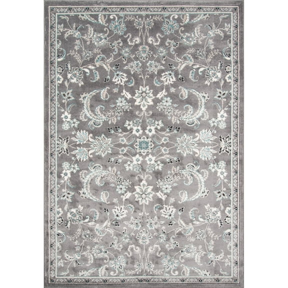 Momeni Brooklyn Heights Polyester and Polypropylene Machine Made Grey Area Rug 9'3" X 12'6"