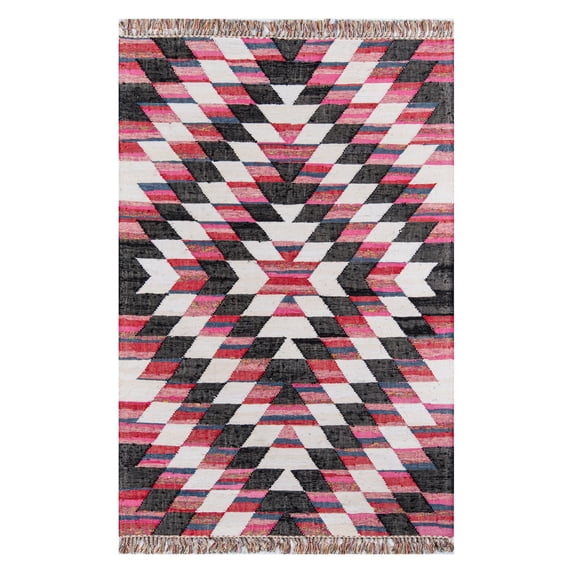 Momeni CALIFCAL-3MTI3353 Novogratz California Traditional Area Rug, Multi - 3 ft. 3 in. x 5 ft. 3 in. Rectangle