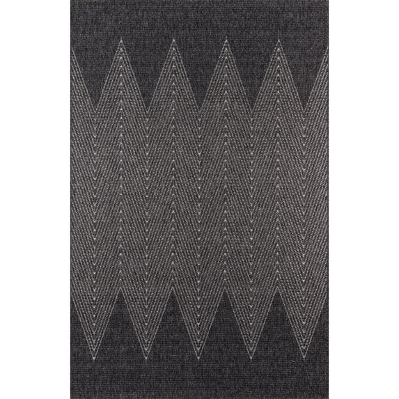 Momeni Como Indoor Outdoor Rug, 2' X 10', Charcoal