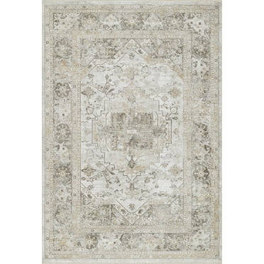 Momeni Cambridge Viscose and PES Medallion Taupe Area Rug 2'2" X 7'6" Runner
