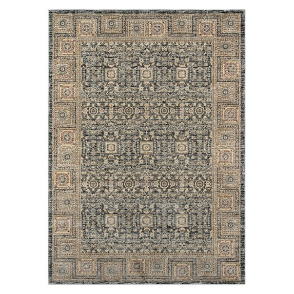 Momeni Caspian Polypropylene Machine Made Grey Area Rug 2'3" X 3'9"