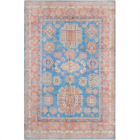 Momeni Traditional Rectangle Area Rug, Blue, 5'6" X 8'6"