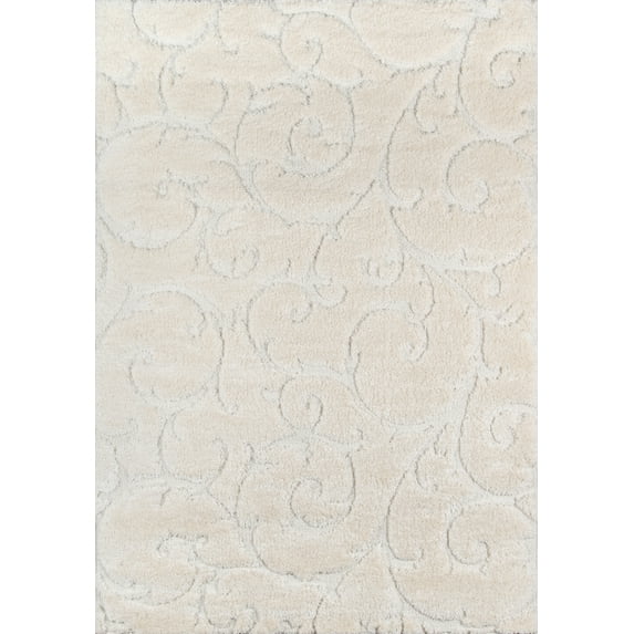 Momeni Charlotte Polypropylene Machine Made Ivory Area Rug 5' X 7'6"