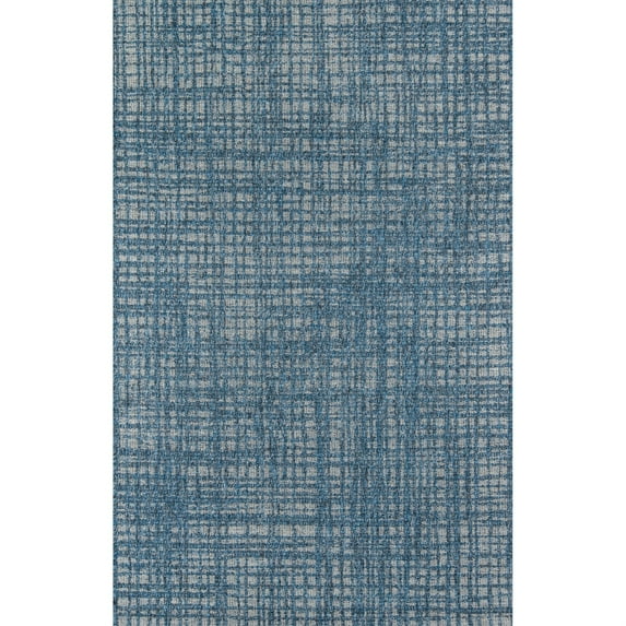 Momeni Como Polypropylene Machine Made Blue Indoor Outdoor Rug 2'7" X 7'6"