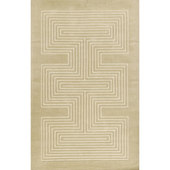 Momeni SIMBASIM-3BGE2030 2 x 3 ft. Simba Hand Tufted Rectangle Area Rug, Beige