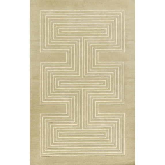 Momeni SIMBASIM-3BGE3656 3 ft. 6 in. x 5 ft. 6 in. Simba Hand Tufted Rectangle Area Rug, Beige