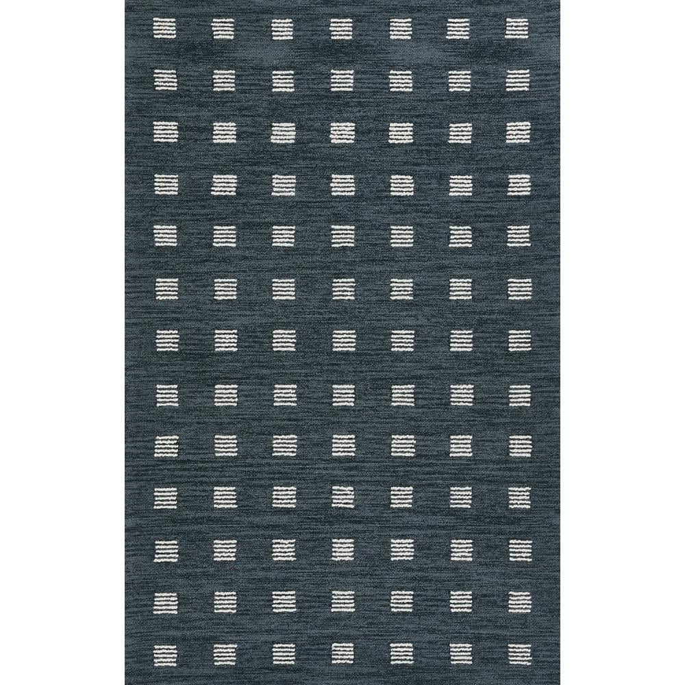 Ebba Blue Hand-Tufted Wool Rug 3'6" x 5'6"