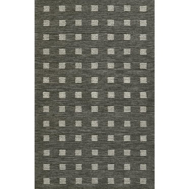 Momeni Contemporary Rectangle Area Rug, Charcoal, 2' X 3'