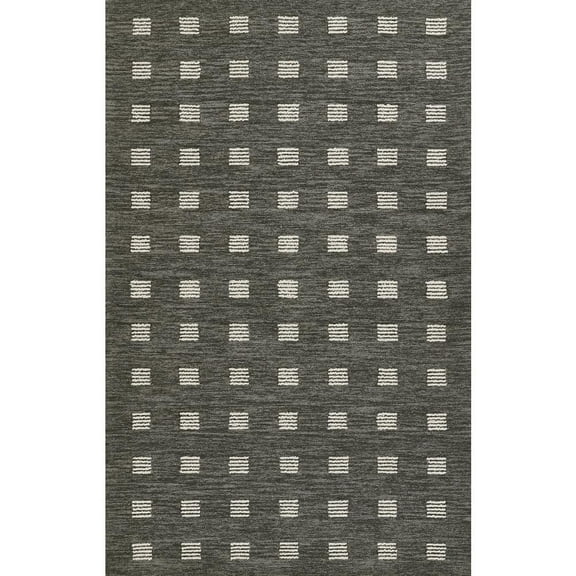 Momeni Contemporary Rectangle Area Rug, Charcoal, 2' X 3'