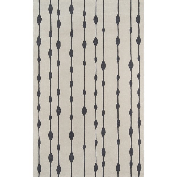 Momeni Contemporary Rectangle Area Rug, Grey, 3'6" X 5'6"