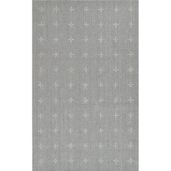 Momeni OLIVEOLI-2LBL80A0 8 x 10 ft. Oliver Hand Loomed Rectangle Area Rug, Light Blue