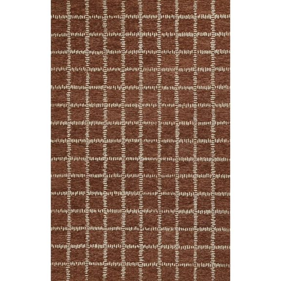 Momeni Contemporary Rectangle Area Rug, Rust, 2' X 3'