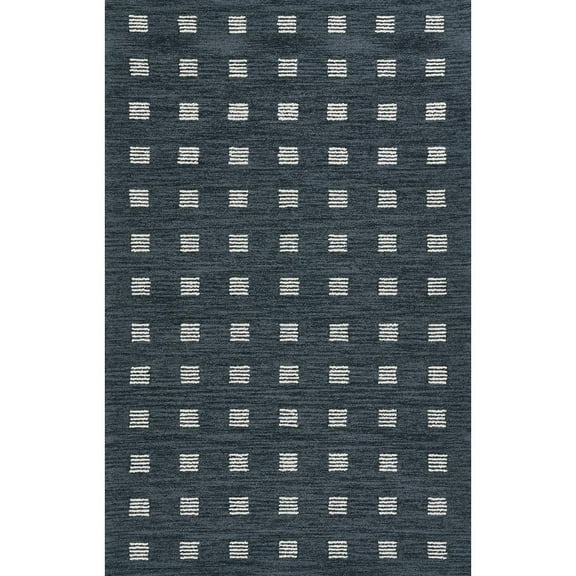 Momeni Contemporary Runner Area Rug, Blue, 2'3" X 8' Runner