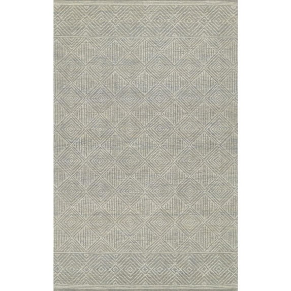Momeni Mallorca Hand Hooked Wool Geometric Grey Area Rug 2' X 8' Runner