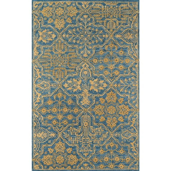 Momeni Cosette Wool Hand Tufted Blue Area Rug 8' X 11'