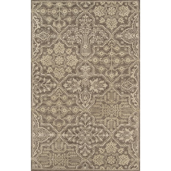 Momeni Cosette Oriental Floral and Geometric Traditional Area Rugs, Brown