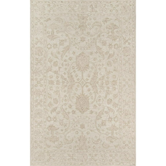 Momeni Cosette Wool Hand Tufted Beige Area Rug 7'6" X 9'6"