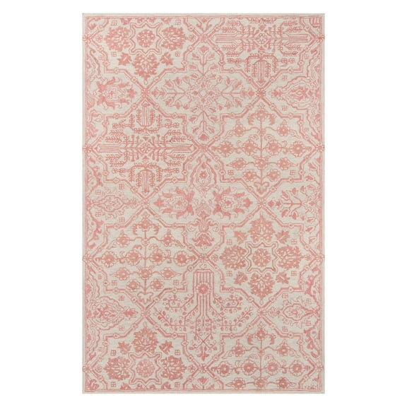 Momeni Cosette Oriental Floral and Geometric Traditional Area Rugs, Pink