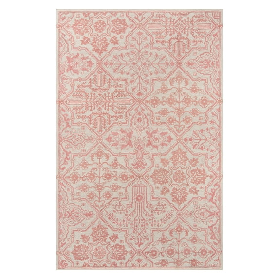 Momeni Cosette Oriental Floral and Geometric Traditional Area Rugs, Pink