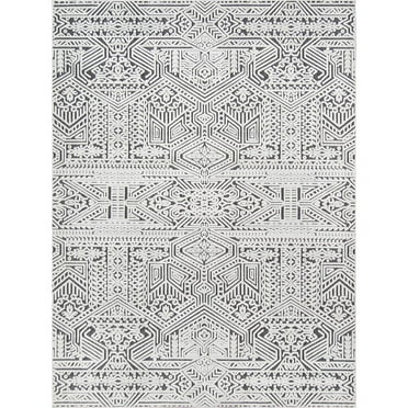 Momeni Covington Fair Isle Design Traditional Area Rugs, Gray