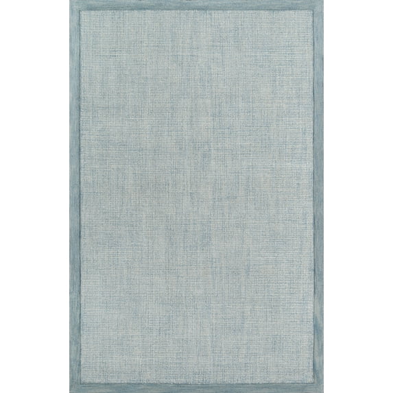 Momeni Delhi Hand Tufted Wool Blue Area Rug 5' X 8'