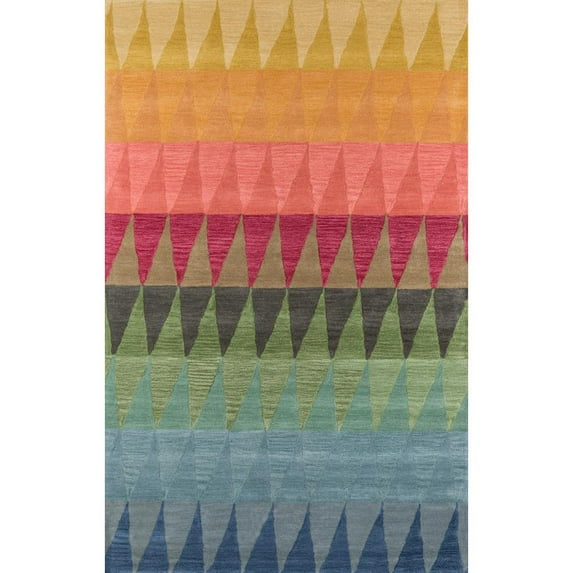 Momeni Rugs Delhi Collection Area Rug, 3'6" x 5'6", Multicolor Red
