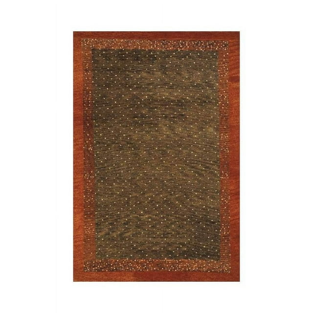 Momeni Desert Gabbeh 7'6" X 9'6" Transitional Hand Knotted Wool Rug in Brown