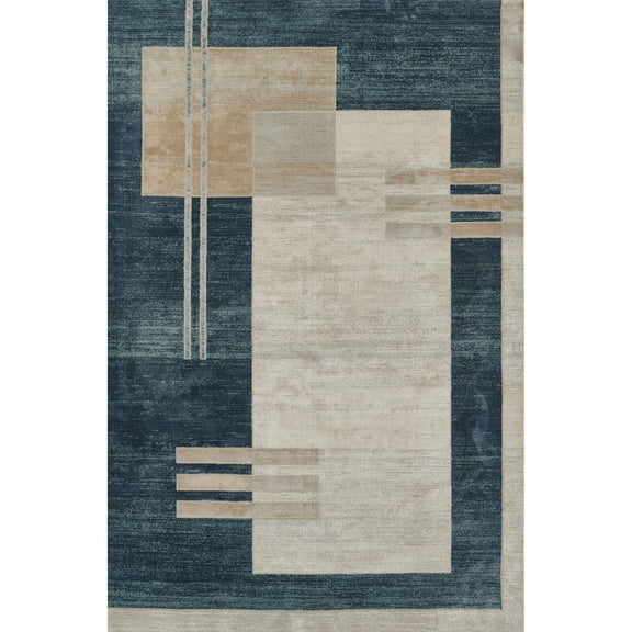 Momeni Edition Area Rug 1'10" X 2'10" Blue EDITIEDI-4BLU1A2A