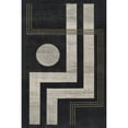 thumbnail image 1 of Momeni Edition Geometric Polyester Charcoal Area Rug, 1'10" x 2'10" Sized Rug for Entry Way, Bathroom, and Kitchen, 1 of 3