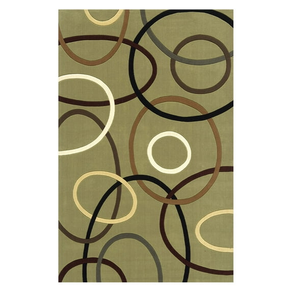 Momeni Elements Circular Envy Sage EL-09 Rug-9.6 x 13.6 ft.