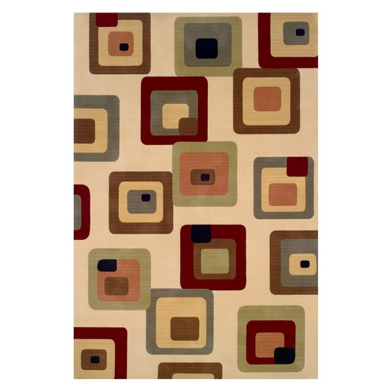 Momeni Elements Picture Collage Ivory EL-10 Area Rug