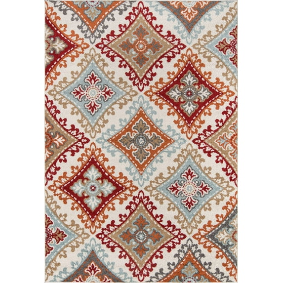 Momeni Ellsworth Machine Made Polypropylene Multi Area Rug 2'3" X 4'6",