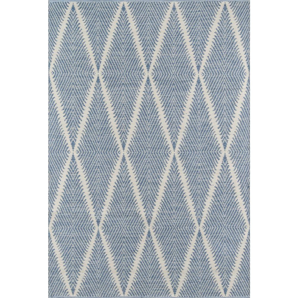 Denim Diamond Handwoven Synthetic Runner Rug 2'3" x 8'