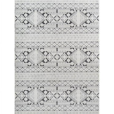 Momeni Fair Isle Design Traditional Area Rugs, Gray