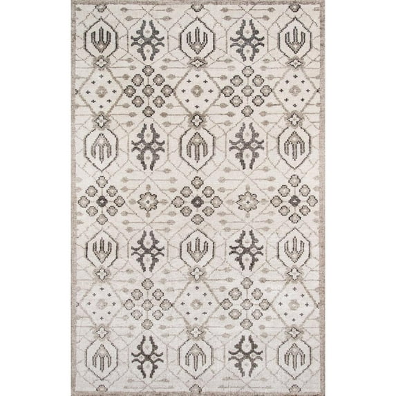 Momeni Generic Printed Contemporary Area Rugs, Off-White,3' X 2'