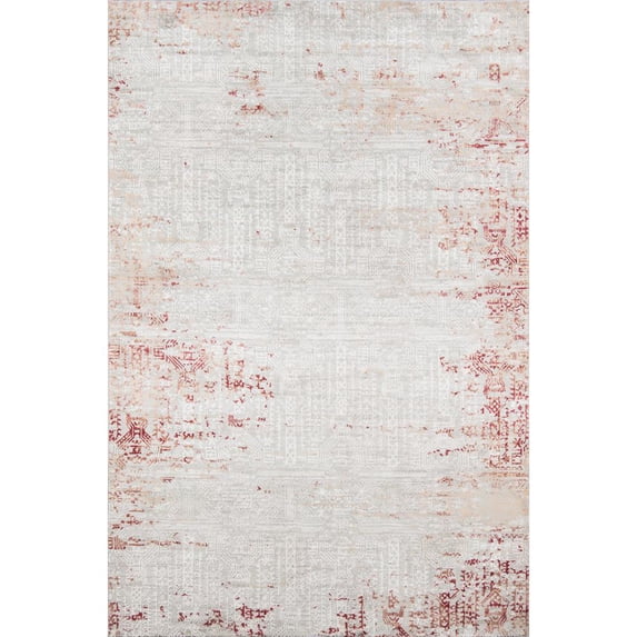 Momeni Genevieve Polyester Red Area Rug 7'10" X 9'10"