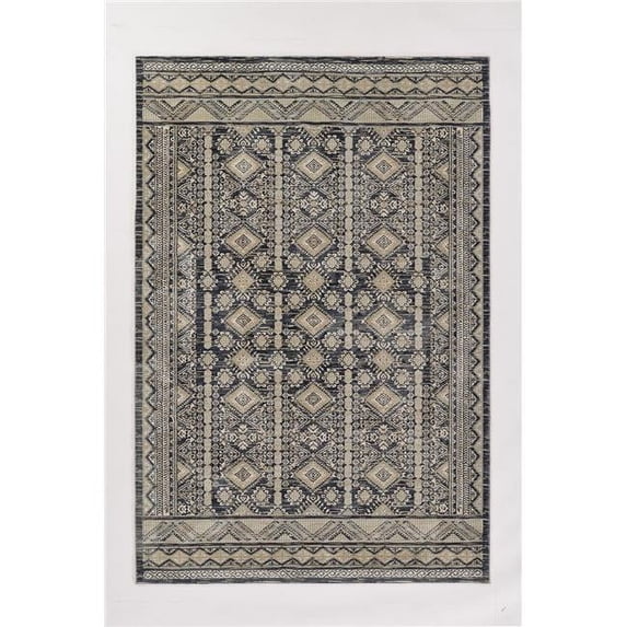 Momeni Genevieve Polyester Traditional Area Rug 3'10" X 5'7" - Charcoal