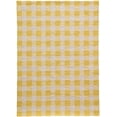 thumbnail image 1 of Momeni Geo India Hand Made Wool Geometric Yellow Area Rug 7'6" X 9'6", 1 of 5