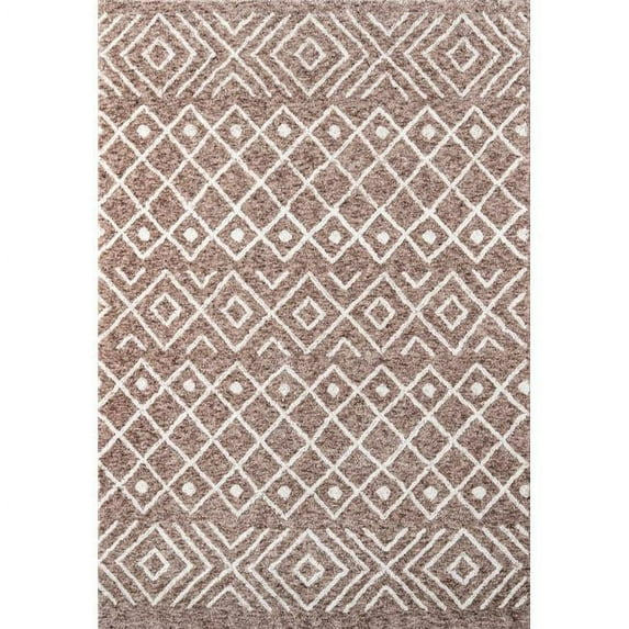 Momeni Geometric Contemporary Area Rugs, Beige