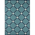thumbnail image 1 of Momeni Geometric Geometric & Abstract Coastal/Modern/Contemporary Area Rugs, Blue/White, 79" x 43", 1 of 5