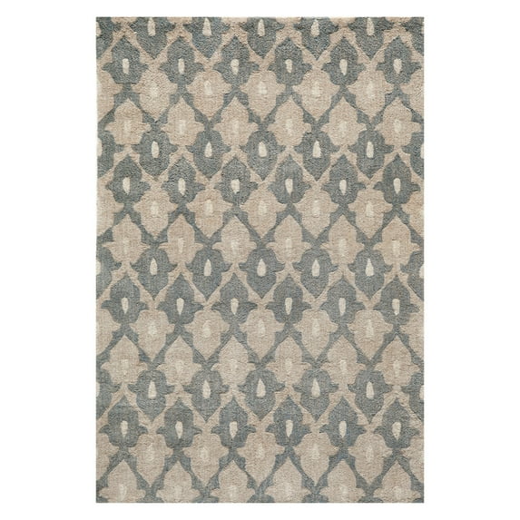 Momeni Geometric Modern Area Rugs, Beige/Gray,120.0" x 96.0"