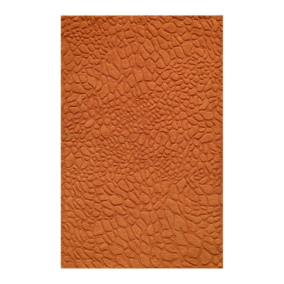 Momeni Gramercy Hand Loomed Tangerine Area Rugs Tangerine 3'6" X 5'6"